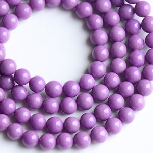 Shop Lepidolite Round Beads! Natural Genuine Purple Mica Smooth Round Beads,Purple Lepidolite Beads | Natural genuine round Lepidolite beads for beading and jewelry making.  #jewelry #beads #beadedjewelry #diyjewelry #jewelrymaking #beadstore #beading #affiliate #ad