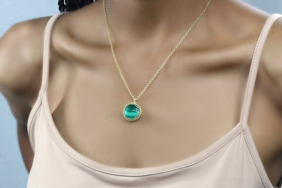 Malachite Necklace · Healing Crystal Necklace · Malachite Jewelry · Bridesmaid Gifts · Gift For Her