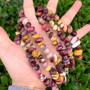 Shop Mookaite Jasper Chip & Nugget Beads! 1 Strand/15" Natural Mookaite Jasper Healing Gemstone Free Form 8-10mm Tumbled Pebble Rock Stone Beads for Earrings Charm Jewelry Making | Natural genuine chip Mookaite Jasper beads for beading and jewelry making.  #jewelry #beads #beadedjewelry #diyjewelry #jewelrymaking #beadstore #beading #affiliate #ad