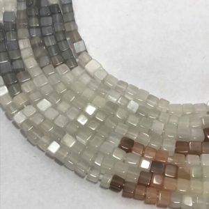 Shop Moonstone Bead Shapes! Natural Multi Moonstone 4 – 4.5 mm Plain Box 16" Gemstone Beads ! Multi Moonstone Beads ! Moonstone Box Beads !Multi Moonstone Gemstone | Natural genuine other-shape Moonstone beads for beading and jewelry making.  #jewelry #beads #beadedjewelry #diyjewelry #jewelrymaking #beadstore #beading #affiliate #ad
