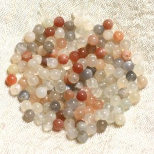 Shop Moonstone Bead Shapes! Wire 40cm 85 – 100pc env – Eastern multicolored Moonstone beads balls 4mm | Natural genuine other-shape Moonstone beads for beading and jewelry making.  #jewelry #beads #beadedjewelry #diyjewelry #jewelrymaking #beadstore #beading #affiliate #ad