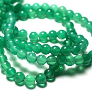Shop Onyx Bead Shapes! 20pc – Perles Pierre – Onyx Vert Boules 4mm vert transparent – 7427039738903 | Natural genuine other-shape Onyx beads for beading and jewelry making.  #jewelry #beads #beadedjewelry #diyjewelry #jewelrymaking #beadstore #beading #affiliate #ad