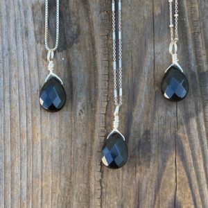 Shop Onyx Pendants! Chakra Jewelry / Onyx / Onyx Pendant / Onyx Necklace / Black Onyx / Boho Necklace / Sterling Silver | Natural genuine Onyx pendants. Buy crystal jewelry, handmade handcrafted artisan jewelry for women.  Unique handmade gift ideas. #jewelry #beadedpendants #beadedjewelry #gift #shopping #handmadejewelry #fashion #style #product #pendants #affiliate #ad