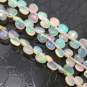 Shop Opal Bead Shapes! 20 Carat Ethiopian Opal Plain Hearts 4 to 6 mm 8"/Ethiopian Opal Beads/Welo Opal/Fire Opal Beads/Gemstone Beads | Natural genuine other-shape Opal beads for beading and jewelry making.  #jewelry #beads #beadedjewelry #diyjewelry #jewelrymaking #beadstore #beading #affiliate #ad