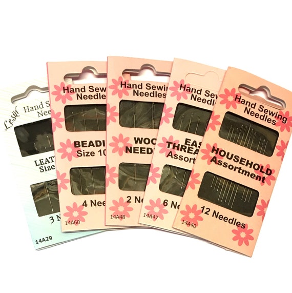 1 Pack Of Hand Sewing Needle Set: Leather, Beading, Wool & Everyday Needles