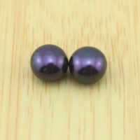8-9 Mm Black Freshwater Cultured Pearl Beads, loose Pearl Earring Beads, button Half Drilled Pearls For Jewellery Making, earring Pearls-jb044 | Natural genuine Gemstone jewelry. Buy crystal jewelry, handmade handcrafted artisan jewelry for women.  Unique handmade gift ideas. #jewelry #beadedjewelry #beadedjewelry #gift #shopping #handmadejewelry #fashion #style #product #jewelry #affiliate #ad