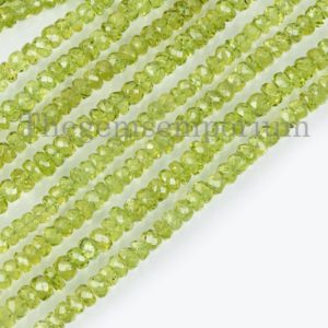 Shop Peridot Faceted Beads! 5-6 mm Peridot Rondelle Beads, Peridot Gemstone Beads, Peridot Faceted Beads, Natural Peridot Beads, Peridot Rondelle Shape Gemstone Beads, | Natural genuine faceted Peridot beads for beading and jewelry making.  #jewelry #beads #beadedjewelry #diyjewelry #jewelrymaking #beadstore #beading #affiliate #ad