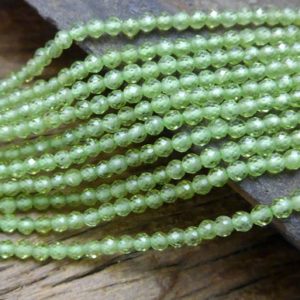 Shop Peridot Faceted Beads! faceted peridot gemstone spacer beads – tiny green gemstone beads – jewelry making spacers – 2mm 3mm gemstone beads  -15 inch | Natural genuine faceted Peridot beads for beading and jewelry making.  #jewelry #beads #beadedjewelry #diyjewelry #jewelrymaking #beadstore #beading #affiliate #ad