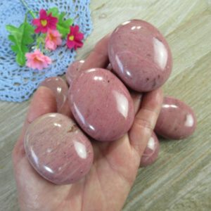 Pink Petrified Wood Palm Stone, Madagascar Podocarpus , Choose One Palm Stone | Natural genuine stones & crystals in various shapes & sizes. Buy raw cut, tumbled, or polished gemstones for making jewelry or crystal healing energy vibration raising reiki stones. #crystals #gemstones #crystalhealing #crystalsandgemstones #energyhealing #affiliate #ad