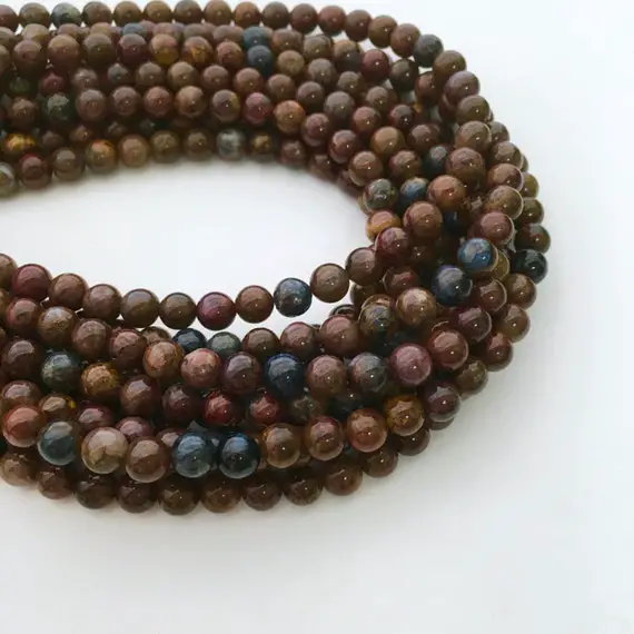 Pietersite Beads, 8mm Beads, 6mm Beads, Pietersite, Gemstone Beads, Protection Stones, Brown Beads, Brown Gemstones, Multi Color Beads