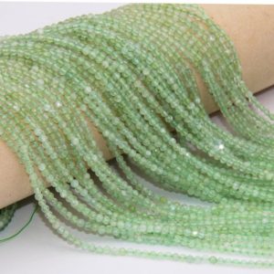 Shop Prehnite Beads! Natural  Prehnite Faceted Round Beads,2mm 3mm 4mm Gemstone Beads,Bright Semi Precious Beads,Crystals Faceted Round Beads,Wholesale Beads. | Natural genuine beads Prehnite beads for beading and jewelry making.  #jewelry #beads #beadedjewelry #diyjewelry #jewelrymaking #beadstore #beading #affiliate #ad