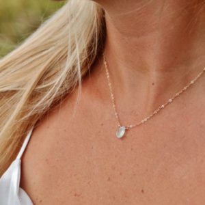 crystal necklaces for women , Prehnite gold Necklace |  #affiliate