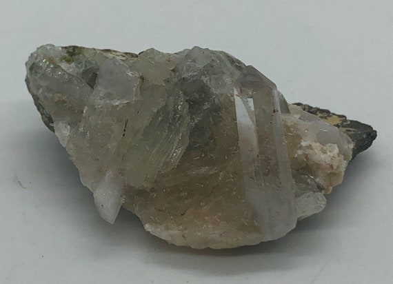 Prehnite Natural Raw Stone, Prehnite Specimen With Quartz And Epidote From Tafelkop Namibia, Healing Crystals And Stones