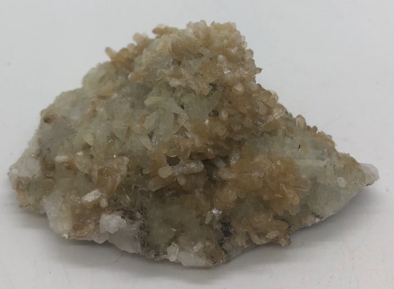 Prehnite Natural Raw Stone, Prehnite Specimen With Quartz And Epidote From Tafelkop Namibia, Healing Crystals And Stones