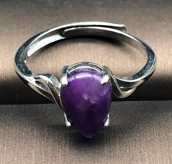 Premium-gemmy Sugilite,majestic Purple Sugilite Ring,jewelry,gel Sugilite,gift, Powerful Stone,healing Crystal,wealth Luck,jxcrystal