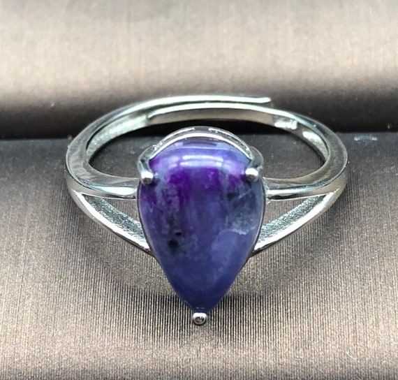 Premium-sugilite Ring,3 Colours Sugilite, Jadeified Sugilite,jewelry,gift For Her, Powerful Healing Stone,wealth, Luck ,sugilite,jxcrystal