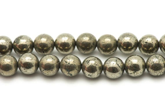 20pc - Perles De Pierre - Pyrite Dorée Boules 4mm   4558550036612