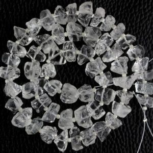 Shop Quartz Chip & Nugget Beads! 50 Piece Natural Crystal Rough,Drilled Gemstone,6-8 MM Rough,Clear Quartz,White Crystal,Rough Gemstone,Jewelry Making,Wholesale Price | Natural genuine chip Quartz beads for beading and jewelry making.  #jewelry #beads #beadedjewelry #diyjewelry #jewelrymaking #beadstore #beading #affiliate #ad