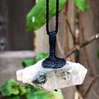 Quartz Crystal Necklace For Women, Quartz Pendant For Men, Crystal Jewelry For Men, Quartz Necklace Men, Macrame Necklace Men, Macrame Mini | Natural genuine Gemstone jewelry. Buy handcrafted artisan men's jewelry, gifts for men.  Unique handmade mens fashion accessories. #jewelry #beadedjewelry #beadedjewelry #shopping #gift #handmadejewelry #jewelry #affiliate #ad