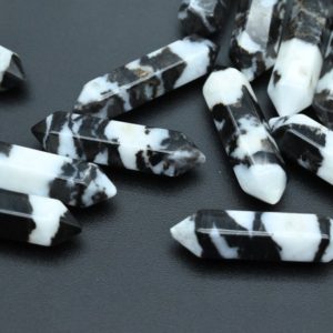 Shop Quartz Crystal Pendants! Zebra Quartz Double Terminated Point Beads,For DIY/Jewelry Making Beads,No Hole Pendants,Double Point Beads,Meditation Point Beads. | Natural genuine Quartz pendants. Buy crystal jewelry, handmade handcrafted artisan jewelry for women.  Unique handmade gift ideas. #jewelry #beadedpendants #beadedjewelry #gift #shopping #handmadejewelry #fashion #style #product #pendants #affiliate #ad