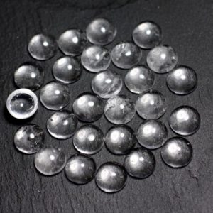 Shop Quartz Crystal Round Beads! 1pc – Cabochon Pierre – Rock Crystal Quartz Round 10mm – 8741140000100 | Natural genuine round Quartz beads for beading and jewelry making.  #jewelry #beads #beadedjewelry #diyjewelry #jewelrymaking #beadstore #beading #affiliate #ad