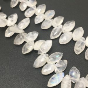 Shop Rainbow Moonstone Faceted Beads! Blue Flash Rainbow Moonstone Faceted Marquise Shape Beads,Size 10-14 mm Approx, Rainbow Moonstone Top Drilled Beads For Jewelry Making | Natural genuine faceted Rainbow Moonstone beads for beading and jewelry making.  #jewelry #beads #beadedjewelry #diyjewelry #jewelrymaking #beadstore #beading #affiliate #ad