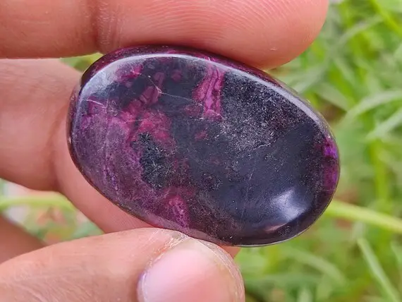 Rare Sugilite Crystal - Natural Gel Sugilite Smooth Cabochon, Wholesale Beautiful Gel Purple Sugilite Crystal Cabochon For Jewellery Making