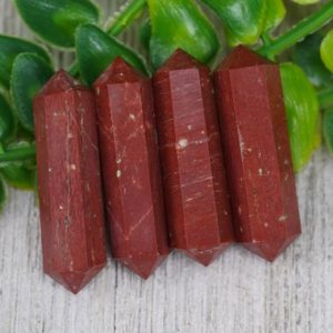 Shop Red Jasper Stones & Crystals! Red Jasper Double Terminated Crystals | Natural genuine stones & crystals in various shapes & sizes. Buy raw cut, tumbled, or polished gemstones for making jewelry or crystal healing energy vibration raising reiki stones. #crystals #gemstones #crystalhealing #crystalsandgemstones #energyhealing #affiliate #ad