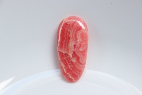 A+ Rhodochrosite Cabochon, Pink Patterns, Crystal Cabochon, Wire Wrapping, Wearable Art, Healing Crystals, Jewellery Making, Reiki Healing