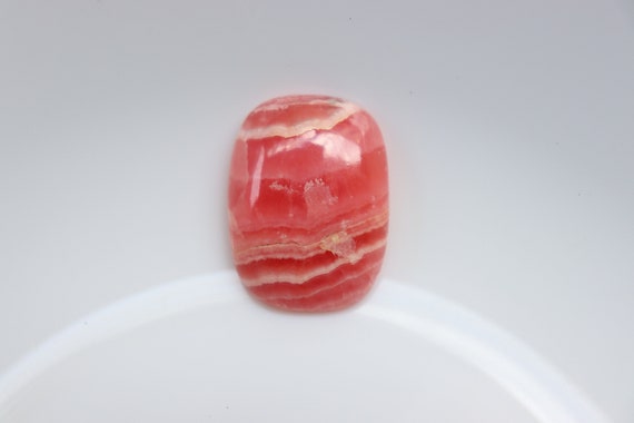 A+ Rhodochrosite Cabochon, Pink Patterns, Crystal Cabochon, Wire Wrapping, Wearable Art, Healing Crystals, Jewellery Making, Reiki Healing
