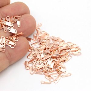 Shop Cord Tips! Rose Gold Plated Cord End , Brass cord tip , Crimps , Chain Connector ,25 pcs(3x8mm)  ROS-87 | Shop jewelry making and beading supplies, tools & findings for DIY jewelry making and crafts. #jewelrymaking #diyjewelry #jewelrycrafts #jewelrysupplies #beading #affiliate #ad