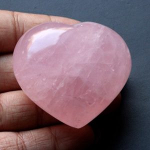 Shop Rose Quartz Cabochons! Natural Pink Rose Quartz Cabochon Gemstone Heart Shape Rose Quartz Big Size Loose Rose Quartz Gemstone 658.30 Carat 60x54x31 MM | Natural genuine stones & crystals in various shapes & sizes. Buy raw cut, tumbled, or polished gemstones for making jewelry or crystal healing energy vibration raising reiki stones. #crystals #gemstones #crystalhealing #crystalsandgemstones #energyhealing #affiliate #ad