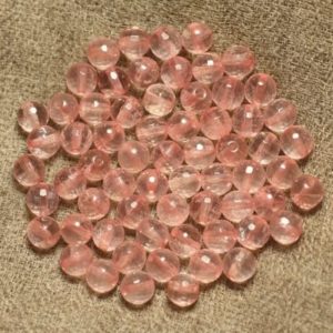 Shop Rose Quartz Faceted Beads! 10pc – Perles de Pierre – Quartz Rose AA Boules Facettées 6mm   4558550034762 | Natural genuine faceted Rose Quartz beads for beading and jewelry making.  #jewelry #beads #beadedjewelry #diyjewelry #jewelrymaking #beadstore #beading #affiliate #ad