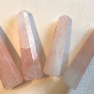 Shop Rose Quartz Points & Wands! Rose Quartz Point, Crystal Tower, Love Stone,Healing Stone, Healing Crystal, Chakra  Stone, Spiritual Stone | Natural genuine stones & crystals in various shapes & sizes. Buy raw cut, tumbled, or polished gemstones for making jewelry or crystal healing energy vibration raising reiki stones. #crystals #gemstones #crystalhealing #crystalsandgemstones #energyhealing #affiliate #ad
