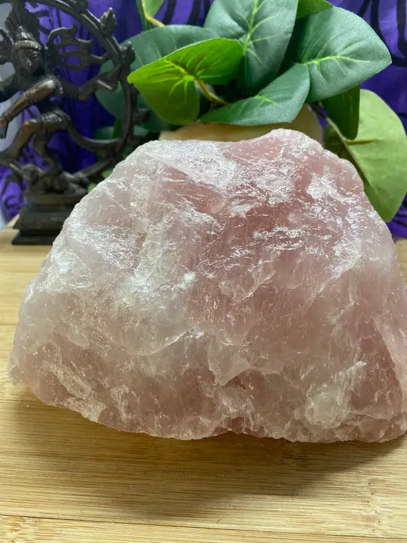 Raw Rose Quartz Crystal Geode Healing Cluster Love Healing Rql2