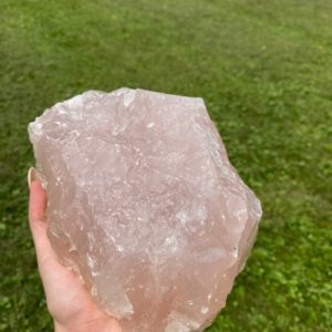 Shop Raw & Rough Rose Quartz Stones! Raw Rose Quartz crystal geode healing cluster love healing | Natural genuine stones & crystals in various shapes & sizes. Buy raw cut, tumbled, or polished gemstones for making jewelry or crystal healing energy vibration raising reiki stones. #crystals #gemstones #crystalhealing #crystalsandgemstones #energyhealing #affiliate #ad