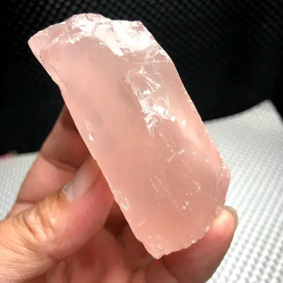 Natural Pink/rose Quartz Crystal Chunk Rough Stone,stunning Raw Rose Clear Quartz,friendship Gemstone,scrying,meditation Crystal Block Gift
