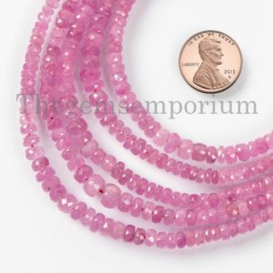 Shop Ruby Faceted Beads! 3-6MM Burma Ruby Rondelle Beads, Ruby Faceted Beads, Ruby Beads, Faceted Rondelle Beads, Ruby Rondelle Beads, Ruby Gemstone Beads | Natural genuine faceted Ruby beads for beading and jewelry making.  #jewelry #beads #beadedjewelry #diyjewelry #jewelrymaking #beadstore #beading #affiliate #ad