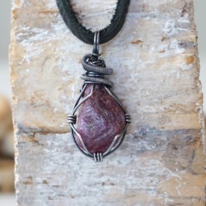 Rough Ruby Necklace, Natural Ruby Necklace, Crystal Necklace Men, July Birthstone Jewelry, 50th Birthday Gift for Men, Gift for Husband | Natural genuine Ruby necklaces. Buy handcrafted artisan men's jewelry, gifts for men.  Unique handmade mens fashion accessories. #jewelry #beadednecklaces #beadedjewelry #shopping #gift #handmadejewelry #necklaces #affiliate #ad