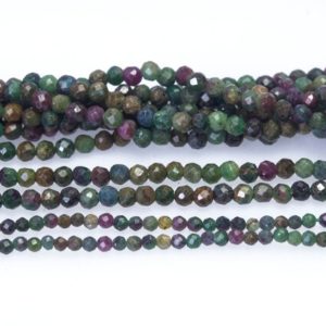 red and blue ruby zoisite beads – genuine loose zoisite beads – faceted zoisite beads for jewelry making -small spacer zoisite beads -15inch | Natural genuine beads Ruby Zoisite beads for beading and jewelry making.  #jewelry #beads #beadedjewelry #diyjewelry #jewelrymaking #beadstore #beading #affiliate #ad