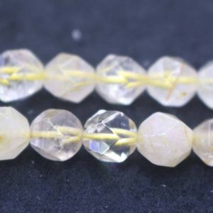 Shop Rutilated Quartz Beads! Natural Golden Rutile Quartz Round Beads,Gold Rutile Quartz beads,6mm 8mm 10mm Natural beads,one strand 15",Faceted Quartz Beads | Natural genuine beads Rutilated Quartz beads for beading and jewelry making.  #jewelry #beads #beadedjewelry #diyjewelry #jewelrymaking #beadstore #beading #affiliate #ad