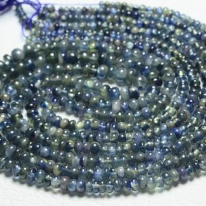 Shop Sapphire Rondelle Beads! 14 Inches Strand Natural Sapphire Rondelle Beads 2.5mm to 4.5mm Smooth Rondelles Gemstone Beads Blue Sapphire Plain Beads Strand  No5253 | Natural genuine rondelle Sapphire beads for beading and jewelry making.  #jewelry #beads #beadedjewelry #diyjewelry #jewelrymaking #beadstore #beading #affiliate #ad