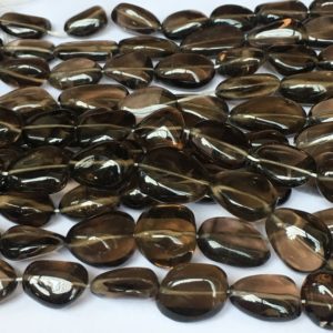 Shop Smoky Quartz Chip & Nugget Beads! Independence Day Sale 14 Inch Natural Smokey Quartz Smooth Nuggets Beads,8 MM Finest Quality Smokey Beads For Jewelry Making | Natural genuine chip Smoky Quartz beads for beading and jewelry making.  #jewelry #beads #beadedjewelry #diyjewelry #jewelrymaking #beadstore #beading #affiliate #ad