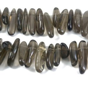 Shop Smoky Quartz Bead Shapes! smoky quartz stick beads – smoky quartz spike beads – natural gemstone beads – stick jewelry beads – quartz beads supplies – 15 inch | Natural genuine other-shape Smoky Quartz beads for beading and jewelry making.  #jewelry #beads #beadedjewelry #diyjewelry #jewelrymaking #beadstore #beading #affiliate #ad