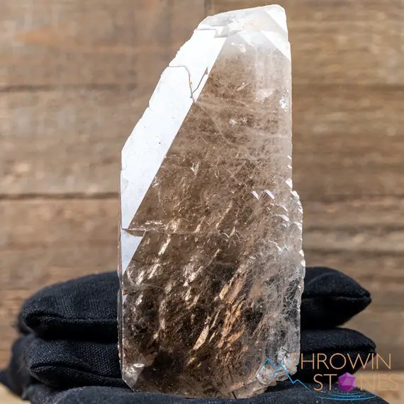 Elestial Smoky Quartz Raw Crystal Floater - Housewarming Gift, Home Decor, Raw Crystals And Stones, 40645