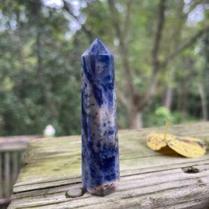 Shop Sodalite Points & Wands! Sodalite Crystal Point – Reiki Charged – Powerful Energy – Crystal Generator – Speak Your Truth – Throat Chakra – Increase Metabolism #10 | Natural genuine stones & crystals in various shapes & sizes. Buy raw cut, tumbled, or polished gemstones for making jewelry or crystal healing energy vibration raising reiki stones. #crystals #gemstones #crystalhealing #crystalsandgemstones #energyhealing #affiliate #ad