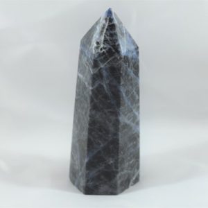 Shop Sodalite Points & Wands! Sodalite Tower/Obelisk | Natural genuine stones & crystals in various shapes & sizes. Buy raw cut, tumbled, or polished gemstones for making jewelry or crystal healing energy vibration raising reiki stones. #crystals #gemstones #crystalhealing #crystalsandgemstones #energyhealing #affiliate #ad
