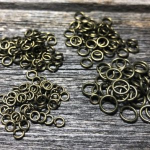 Shop Findings for Jewelry Making! STRONG brass jump rings 4/5/6/7/8/10mm Antique Bronze/Brass oxide finish – open jump rings | Shop jewelry making and beading supplies, tools & findings for DIY jewelry making and crafts. #jewelrymaking #diyjewelry #jewelrycrafts #jewelrysupplies #beading #affiliate #ad