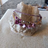 Sugilite Multi Strand Bracelet | Natural genuine Gemstone jewelry. Buy crystal jewelry, handmade handcrafted artisan jewelry for women.  Unique handmade gift ideas. #jewelry #beadedjewelry #beadedjewelry #gift #shopping #handmadejewelry #fashion #style #product #jewelry #affiliate #ad