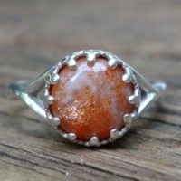 925 – Sunstone Crown Ring, Sterling Silver, Natural Stone, Golden Sunstone Ring, All Sizes, Natural Sunstone Statement Ring, Handmade Ring | Natural genuine Gemstone jewelry. Buy crystal jewelry, handmade handcrafted artisan jewelry for women.  Unique handmade gift ideas. #jewelry #beadedjewelry #beadedjewelry #gift #shopping #handmadejewelry #fashion #style #product #jewelry #affiliate #ad